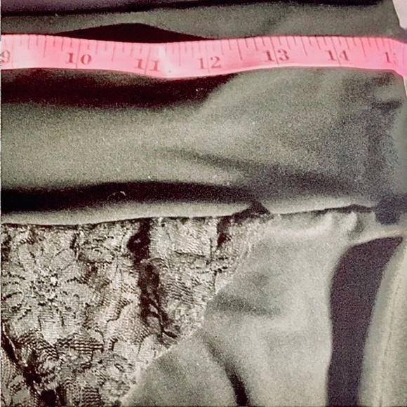 Women’s Trendy Layered Lace Skirt Fully Lined Comfort Stretch Knee Mini Black L - Picture 5 of 7
